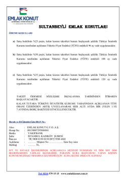 &Ouml;deme Şartlarını G&ouml;rmek İ&ccedil;in Tıklayınız.