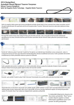 2014 DesignNext Autodesk Ulusal &Ouml;ğrenci Tasarım