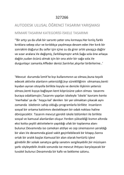 327266 autodesk ulusal &ouml;ğrenci tasarım yarışması