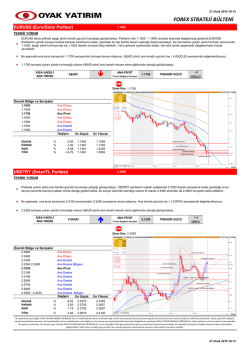 21.01.2015 FX Strateji B&uuml;lteni