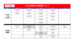 8. sınıf sınav tarihi