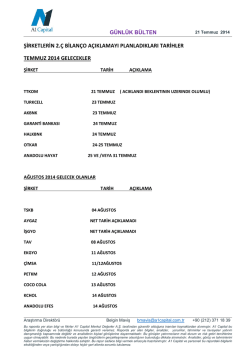 G&uuml;nl&uuml;k B&uuml;lten