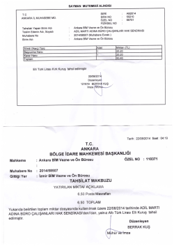 Dava A&ccedil;ma Makbuzu dosyası i&ccedil;in tıklayınız - B&uuml;ro Hak-Sen