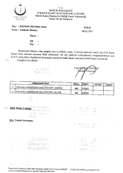 TC SAĞLIK BAKANLIĞI T&Uuml;RKİYE KAMU I