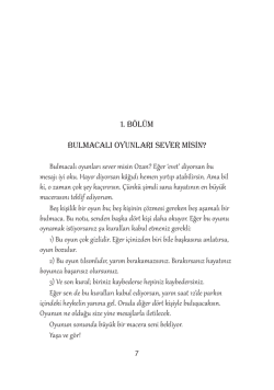 1. BÖLÜM BULMACALI OYUNLARI SEVER MİSİN