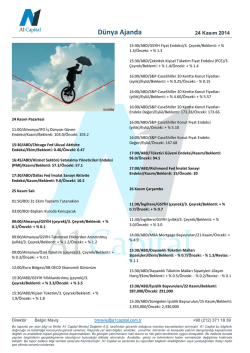 D&uuml;nya Ajanda - A1 Capital