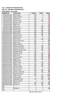 5221 - BİLGİSAYAR PROGRAMCILIĞI BPR 253