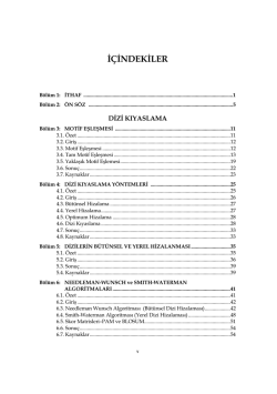 İ&Ccedil;İNDEKİLER