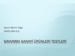 Savunma Sanayi &Uuml;r&uuml;nleri Testleriver3
