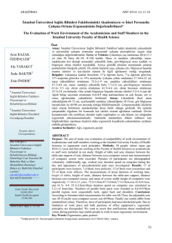 Makaleyi Yazdır - İstanbul &Uuml;niversitesi