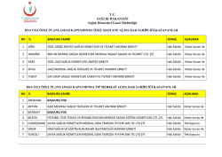 T.C. SAĞLIK BAKANLIĞI Sağlık Hizmetleri Genel M&uuml;d&uuml;rl&uuml;ğ&uuml; 2014
