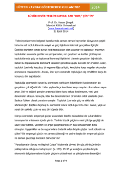 ABD "Out" &Ccedil;in - hasansimsek.net