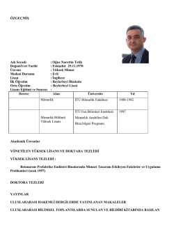 &Ouml;zge&ccedil;miş (CV)