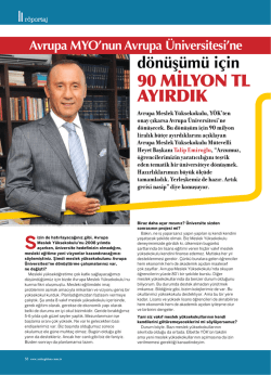 90 milyon tl ayırdık