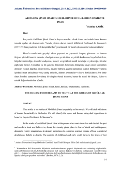 PDF - Ankara Üniversitesi Dergiler Veritabanı