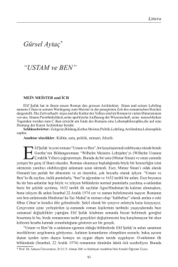 G&uuml;rsel Ayta&ccedil; Ustam ve Ben