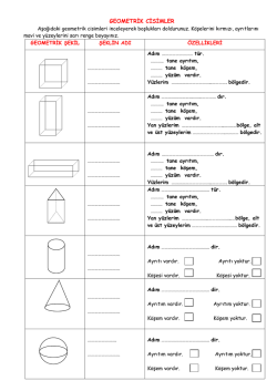 GEOMETRİK CİSİMLER