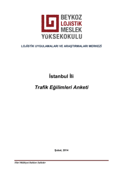 Trafik Eğilimleri Raporu - Beykoz Lojistik Meslek Y&uuml;ksekokulu