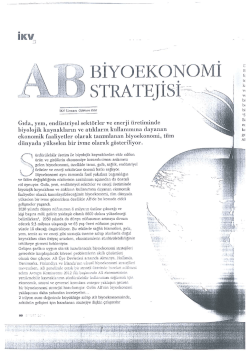 ab biyoekonomi stratejisi