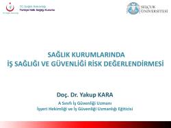 Risk Değerlendirmesi &ndash; İlgili Mevzuat