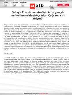 Detaylı Enstr&uuml;man Analizi