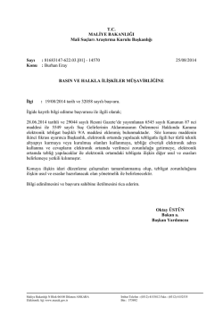 Konuyla ilgili olarak MASAK Başkanlığından verilen