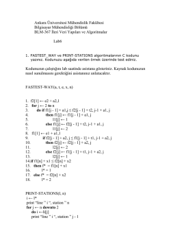 Ankara &Uuml;niversitesi M&uuml;hendislik Fak&uuml;ltesi Bilgisayar M&uuml;hendisliği