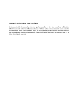 LAHEY SİSTEMİNE G&Ouml;RE KORUMA S&Uuml;RESİ Uluslararası tesciller