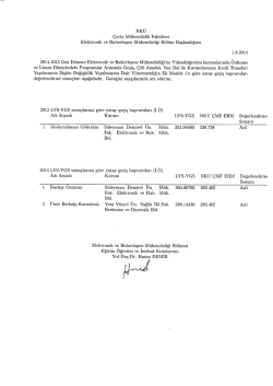 Elektronik ve Haberleşme M&uuml;hendisliği B&ouml;l&uuml;m&uuml;