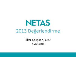 Netaş Analist Sunumu 07.MART.2014