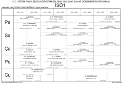 Pa Sa &Ccedil;a Pe Cu İS&Ouml;1 - Hacettepe &Uuml;niversitesi