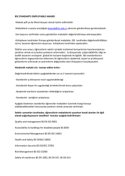 BSI STANDARTS EMPLOYABLE AWARD