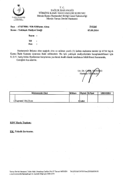 sAĞLıK BAKANLIĞI - Tarsus Devlet Hastanesi