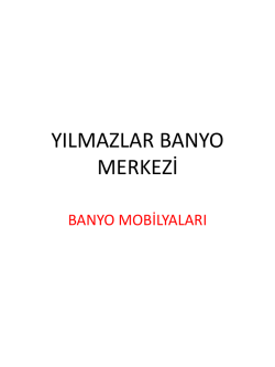 banyo mobilyaları - banyomerkezi.com.tr