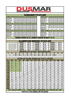 Listeyi İncele - Duş-Mar