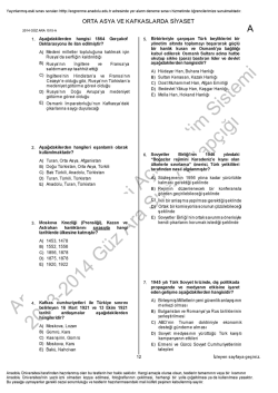 A&Ouml;F Orta Asya ve Kafkaslarda Siyaset