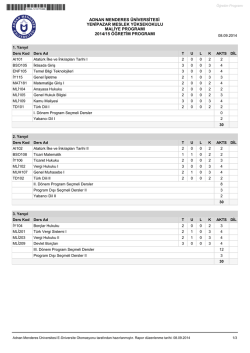 maliye - Adnan Menderes &Uuml;niversitesi