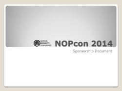 NOPcon 2012