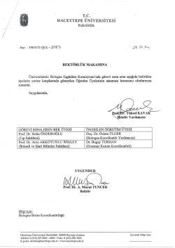 28.11.2014 Bologna Eşg&uuml;d&uuml;m Komisyon &uuml;ye değişikliği yazısı