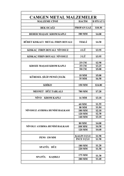 Metal &Uuml;r&uuml;nler