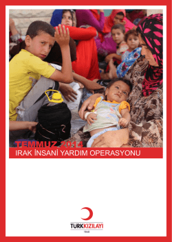 TEMMUZ 2014 - T&uuml;rk Kızılayı