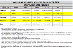 &Ouml;ğretmen n&ouml;betleri i&ccedil;in tıklayınız