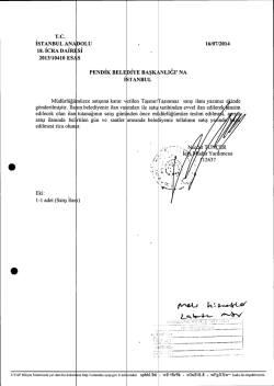 T.c. İSTANBUL ANAIDOLU . 16/07/2014 ıs. ıcRA DAİRESİ 2013