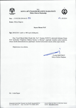 T.c. - Konya B&uuml;y&uuml;kşehir Belediyesi