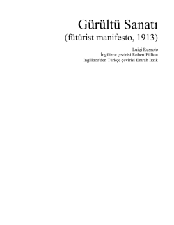 G&uuml;r&uuml;lt&uuml; Sanatı