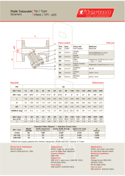 Pislik Tutucular Tip / Type &reg;