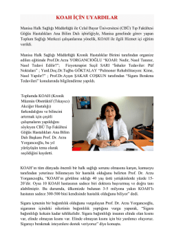 koah i&ccedil;in uyardılar - Manisa Halk Sağlığı M&uuml;d&uuml;rl&uuml;ğ&uuml;