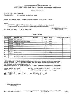 T.c. - Afyon Kocatepe &Uuml;niversitesi