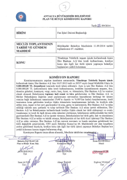 Gündemin 7.Maddesi - Antalya Belediyesi