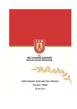 deniz karakol u&ccedil;ağı (meltem-2 projesi)